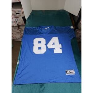 Detroit Lions Herman Moore Starter Jersey Size 2XL XXL Mens Blue Football NFL
